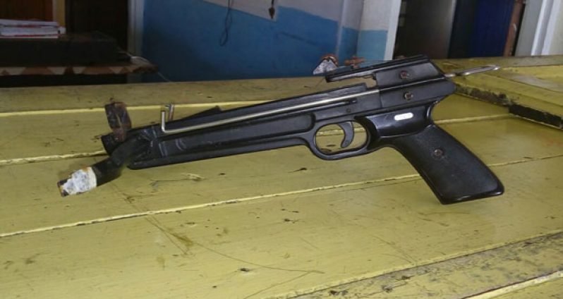 This weapon was confiscated by the police from a cattle farmer