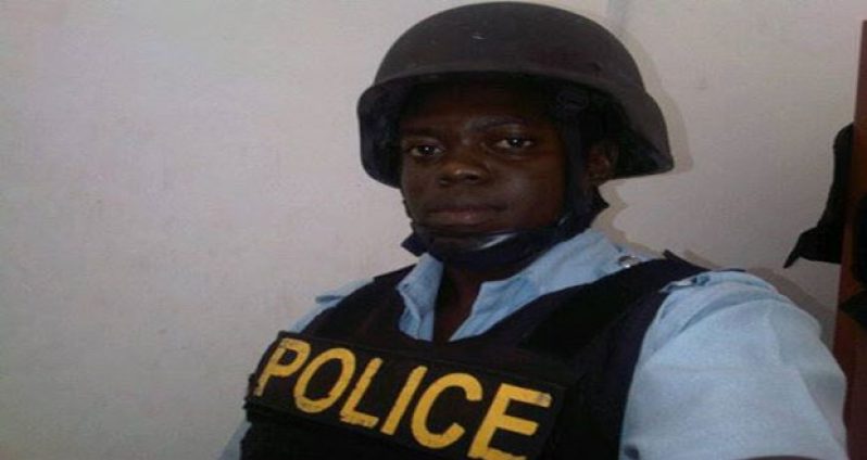 The injured Constable Victor Fausette