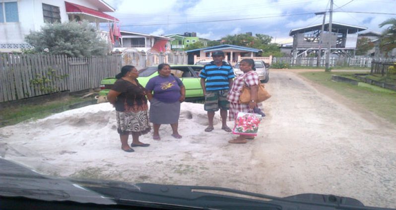 Relatives and friends who gathered at the home after the robbery