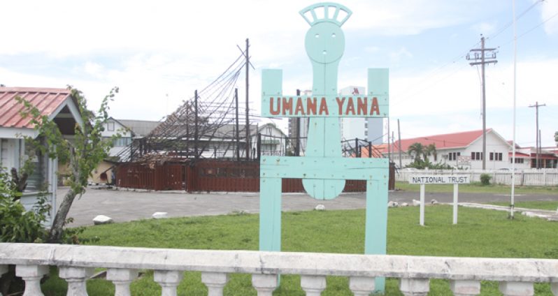 What remains of the Umana Yana after the fire