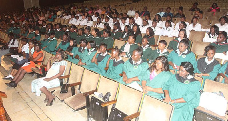 A section of the Carnegie School of Home Economics graduating class of 2014