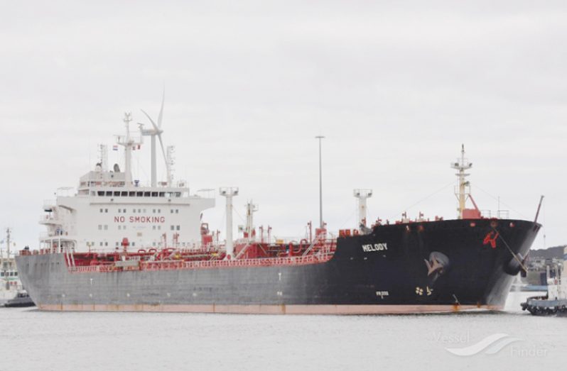 The New Melody tanker (Vessel Finder photo)