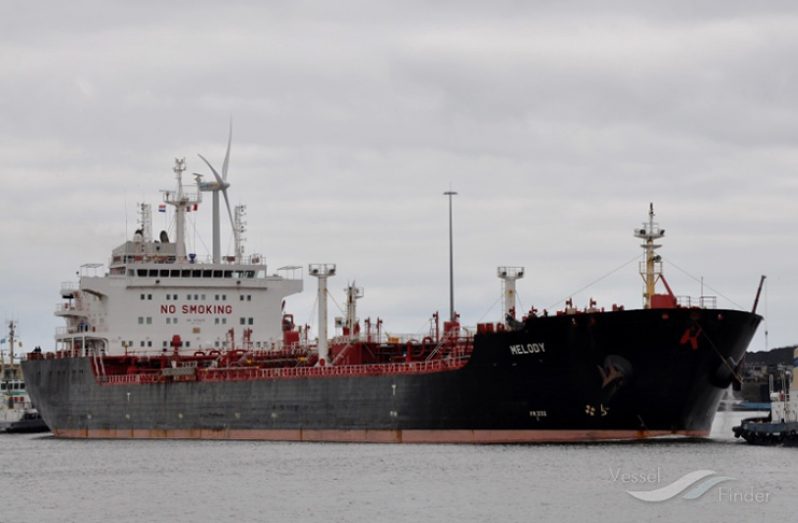 The New Melody tanker (Vessel Finder photo)
