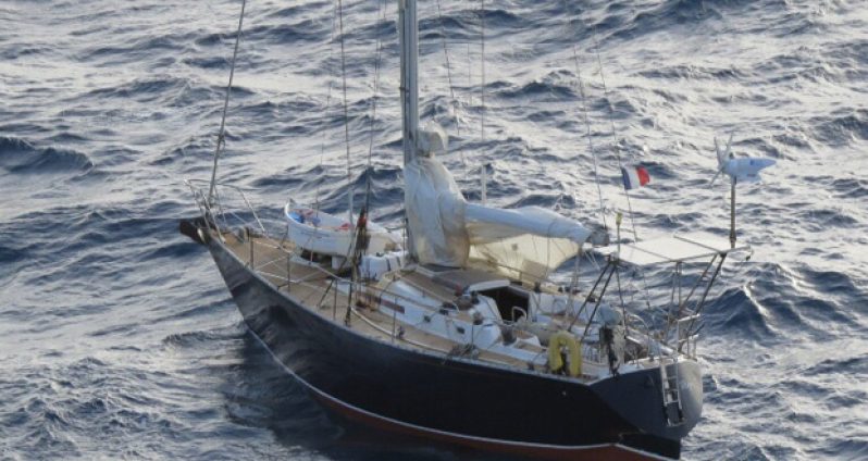 The yacht, “Allegro”, that was discovered with the dead man and dog