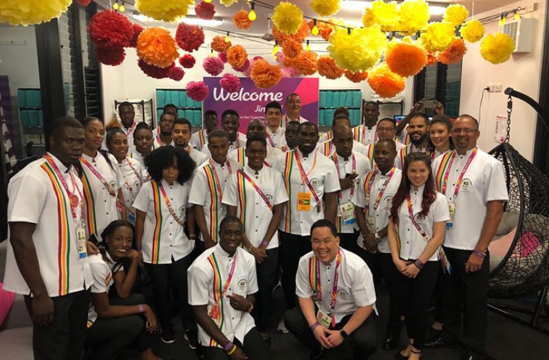 Team Guyana at the 21st Commonwealth Games in Australia