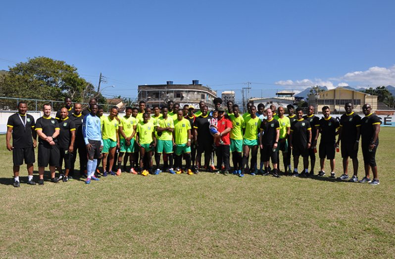 The Golden Jaguars in Brazil where they have been preparing for the CONCACAF Nations League.