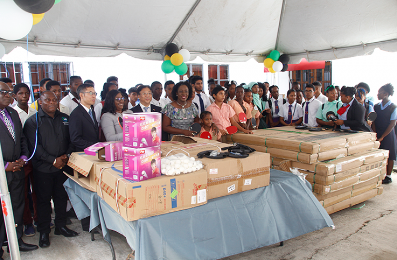 Fifty secondary schools across Guyana will soon receive table tennis equipment, compliments of the People’s Republic of China.