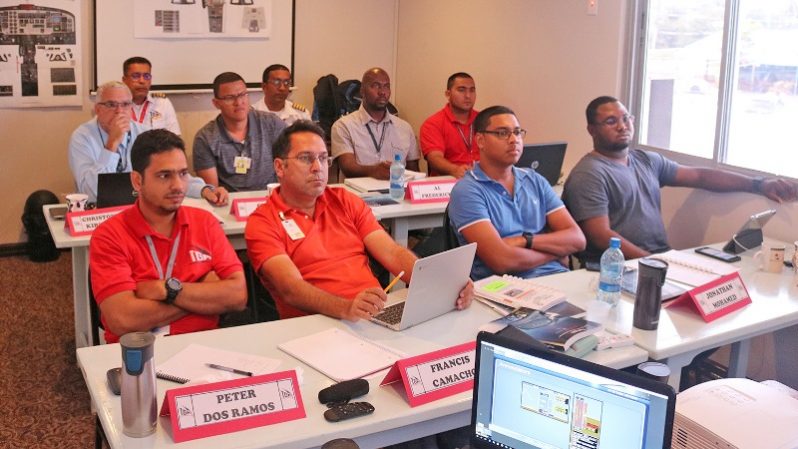 Participants during the training session .