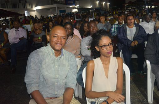 Smiling it off! Former Deputy Mayor, Sherod Duncan, took a lot of hits at “Uncensored 8” but smiled through it all (Photo by Tamica Garnett)