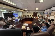 The Ministry’s boardroom ‘hosted’ a session empowering students to identify, resist, and report human trafficking and drug use, major risks facing Guyana’s young people