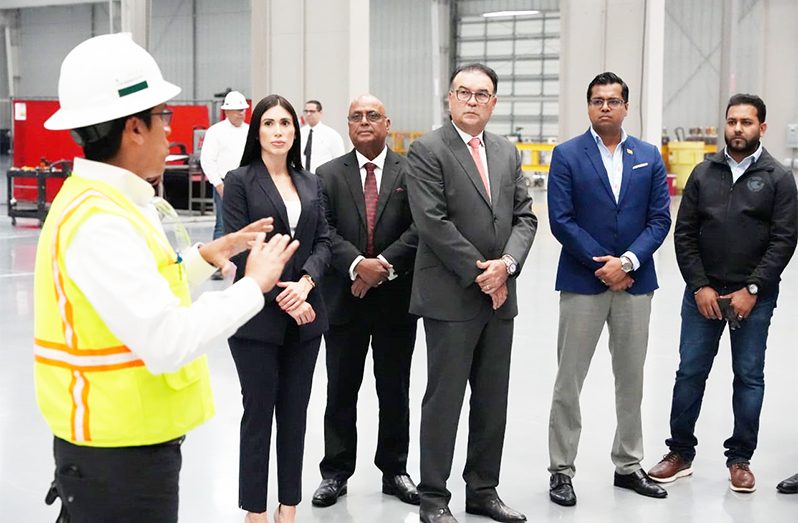Members of the Guyana delegation at the LNDCH4 facility in Houston, Texas
