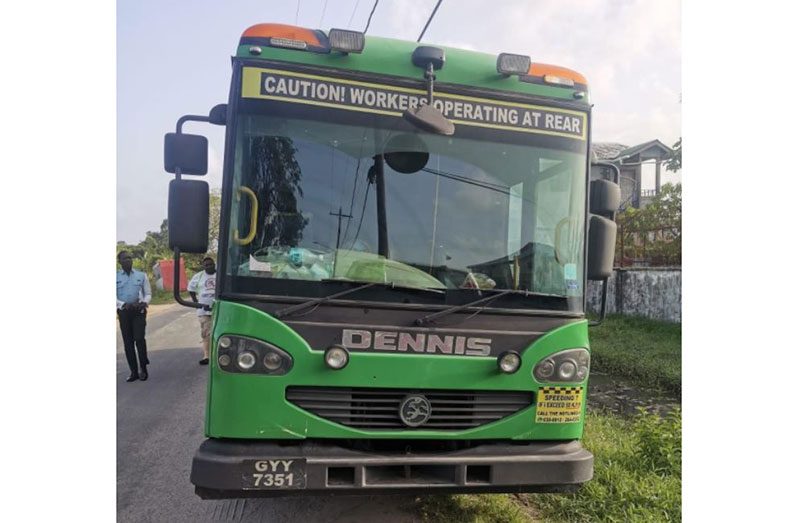 The Garbage truck involved in the fatal accident