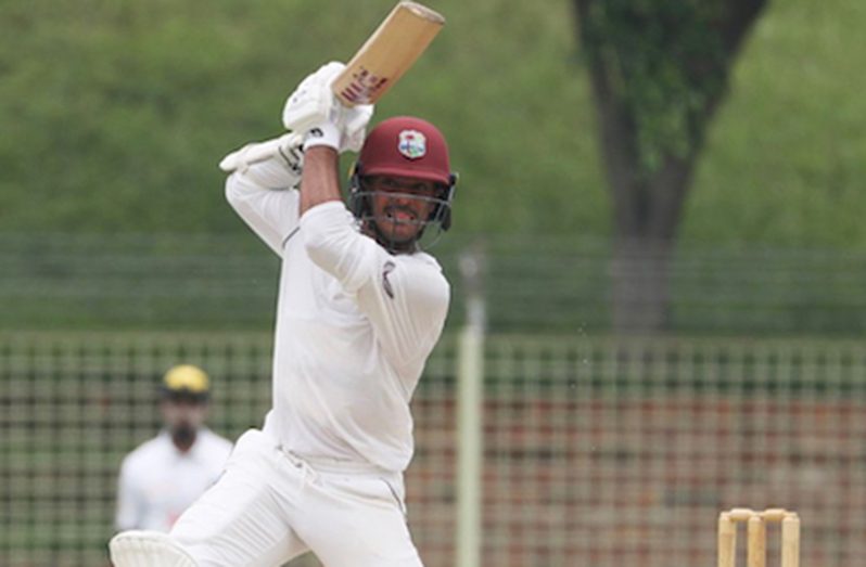 Left-handed opener Tagenarine Chanderpaul led the way for West Indies A with 83 not out. (BCB photo)