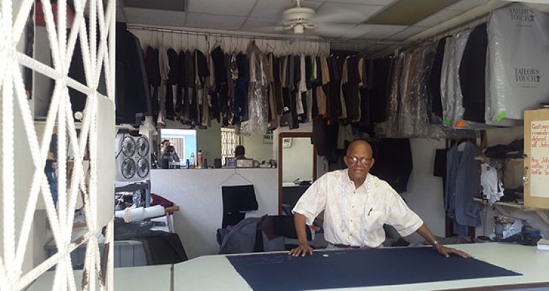 Leslie Jacobs is proud of his achievements and contributions made to the tailoring trade