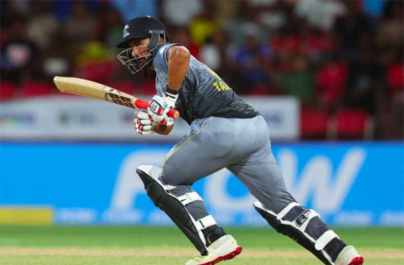 Tajinder Singh top-scored for the Falcons with 62. Photo: CPL