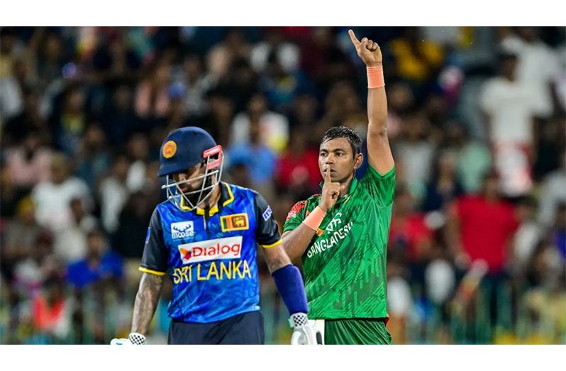 Tanvir Islam delivered a telling spell in just his second ODI •  (Ishara S. Kodikara/AFP/Getty Images)
