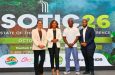 From left: CTO Business Development and Marketing Manager Taraneh Azimi; CTO Secretary-General and CEO Dona Regis-Prosper; Anguilla Minister of Health, Tourism and Sports Cardigan Connor; and Anguilla Director of Tourism Jameel Rochester in Georgetown, Guyana, during SOTIC 2026, where Anguilla was announced as host of CTO’s inaugural Sports Tourism Summit in 2027