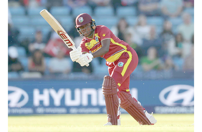 LEEDS, ENGLAND – JUNE 18: Stafanie Taylor of West Indies bats during the ICC Women’s T20 World Cup Group B match between West Indies and Scotland at Headingley on June 18, 2026, in Leeds, England (Photo by Alex Davidson-ICC/ICC via Getty Images)