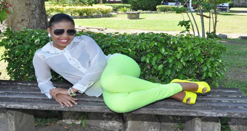 This diva certainly has a vivid flair for fashion