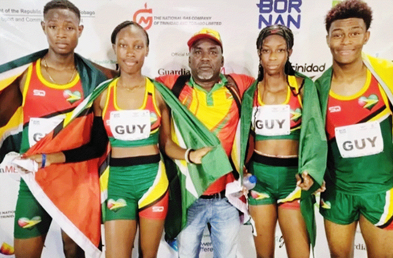 From left) Malachi Austin, Narissa McPherson, Tianna Springer and Javon Roberts