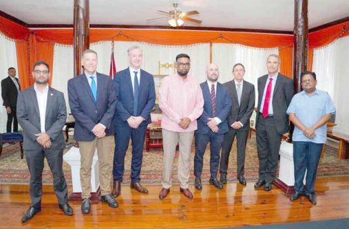 Executives of the National Milling Company (NAMILCO) on Tuesday met with President, Dr Irfaan Ali; Senior Minister in the Office of the President with Responsibility for Finance, Dr Ashni Singh and Minister of the Public Service, Government Efficiency, and Implementation, Zulfikar Ally, to discuss their investment plans for the company and shared their vision for future expansion