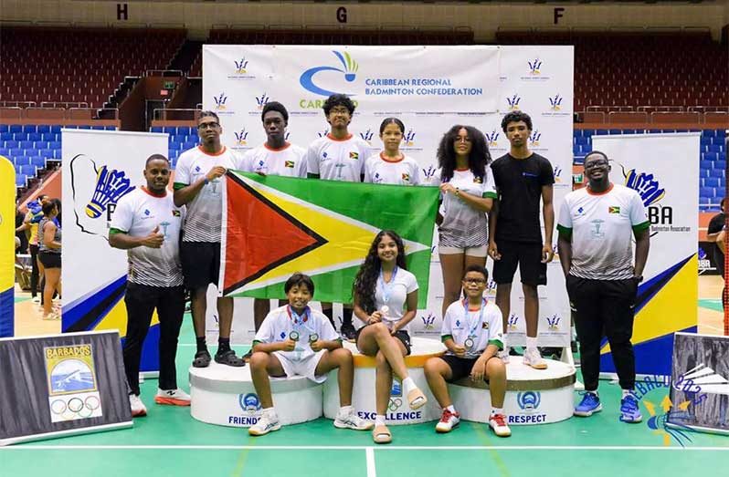 Team Guyana at the 2025 CAREBACO Juniors Individual tournament