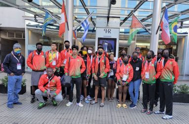 Team Guyana in Argentina for the South American Youth Games