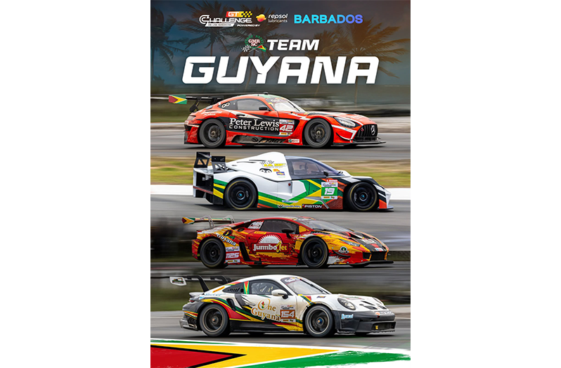 From top: The Peter Lewis Construction Mercedes GTR, BM Soat KTM X-Bow, Jumbo Jet Auto Sales, VAL's Construction and Rohit Lumber Yard Lamborghini and Mohamed's Excavating Porsche