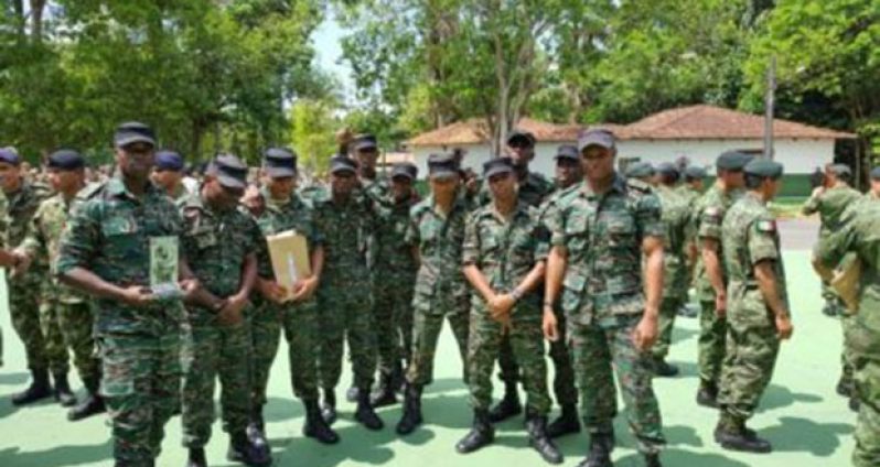 The Guyana Defence Force team performed well at the competition.