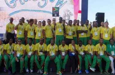 Guyana’s contingent at the 20th Commonwealth Games