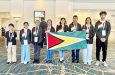 The Guyana team for the Pan American Youth Championships XXXIV in Orlando, Florida