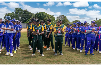 Teams at the opening ceremony