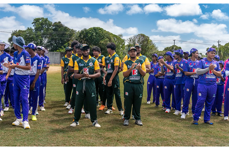 Teams at the opening ceremony