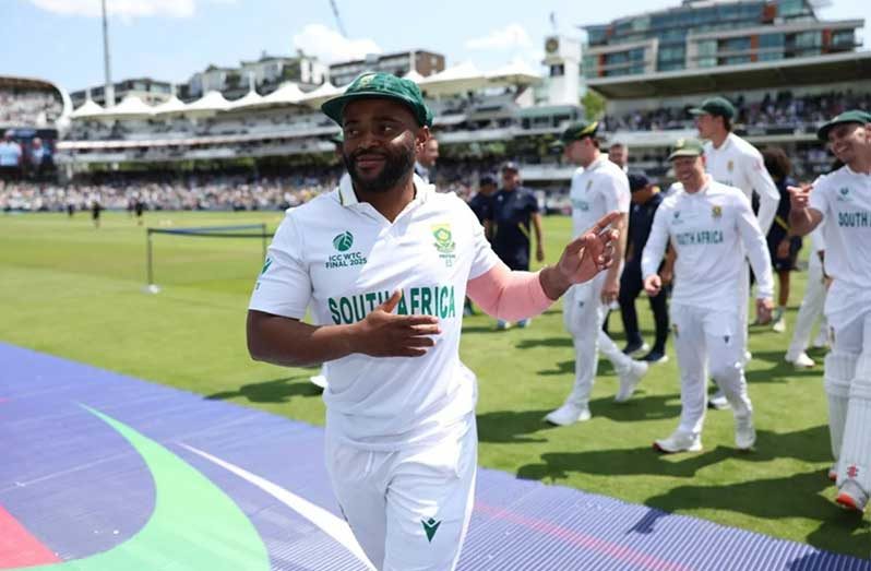 Another WTC trophy in sight: With South Africa sitting at No. 2 on the Championship table, they have a good chance of defending their title  •  ICC/Getty Images