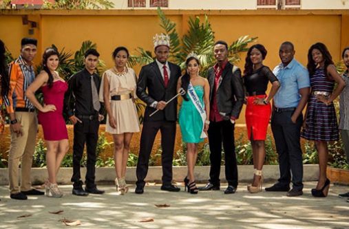 This year’s contestants pose with Mr and Mrs Texila University (center)