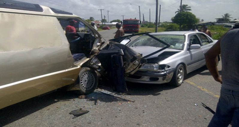 Vendor hospitalised after vehicle collision on Taymouth Manor public road.