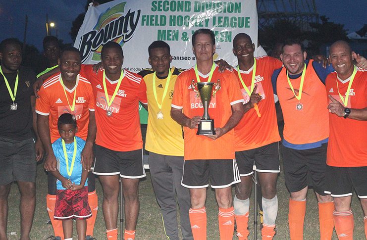 Champions of the 2019 outdoor second division hockey league, the Sequel