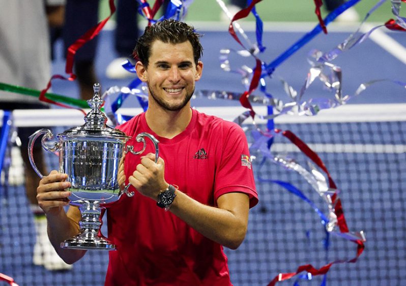 Dominic Thiem of Austria won the U.S. Open on Sunday in five sets. It was his first singles title in a Grand Slam event.
