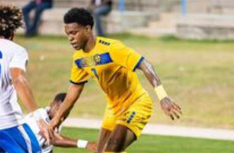 Thierry Gale scored a brace for Barbados against Bermuda