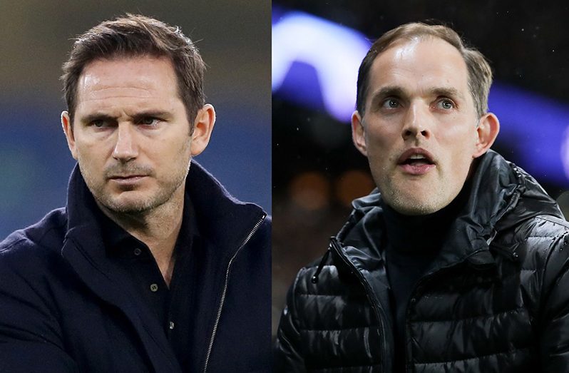 Thomas Tuchel (R) is poised to take over from Frank Lampard as Chelsea head coach