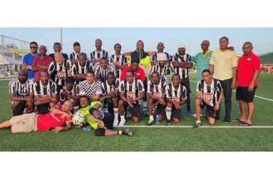 The Thomas United Masters squad after a recent match-up