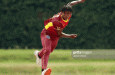 Guyanese fast bowler Isai Thorne