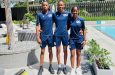 (L-R) Brandon Cyrus, Kenisha Prescott & Safiya Goulding