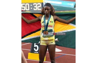 Tiana Springer representing Guyana