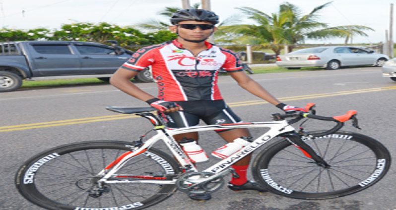 Overseas-based cyclist Raynauth Jeffrey