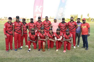 The Georgetown/East Coast Demerara champions, Titans All-Stars, along with officials and representatives of sponsors