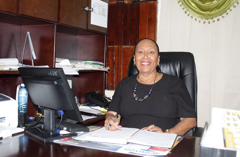 General Manager (ag) and Administrative Manager, Donna Todd, in her office