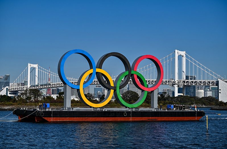 The Olympic Rings are back on display in Tokyo's Odaiba Marine Park! The famed Five Rings will remain in the bay until August 8 2021 and will be illuminated at night,