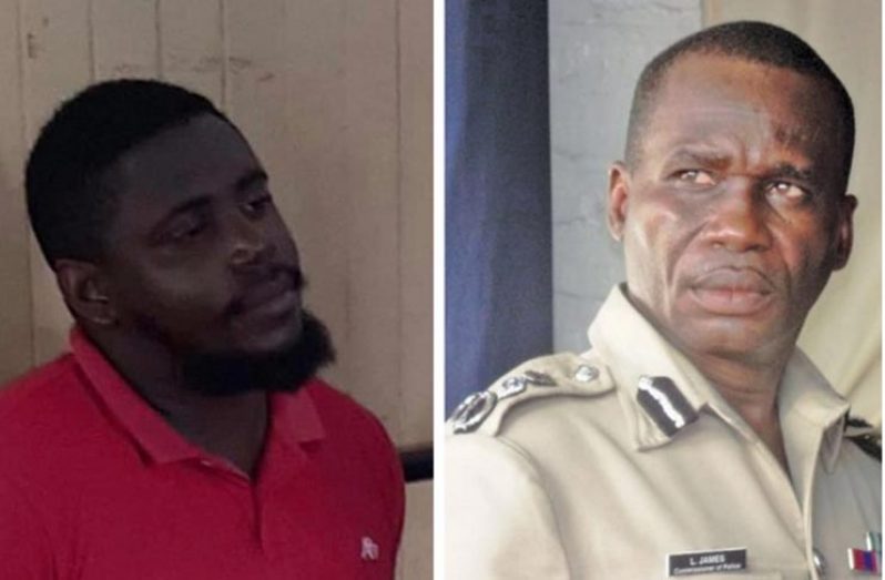 Mr. ‘Blow-blow’ himself, and Commissioner of Police, Leslie James