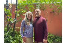 American tourists Toni Thompson and Robert Langford say their journey has given them a front-row seat to Guyana’s cultural and culinary vibrancy and the rich history that has shaped the architecture of the capital city (Sachin Persaud photo)